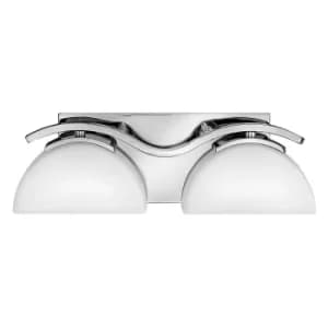 Verve 2 Light Bathroom Wall Light Polished Chrome IP44, G9