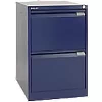 Bisley Filing Cabinet with 2 Lockable Drawers 1623 470 x 620 x 710mm Blue