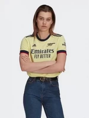 adidas Arsenal 21/22 Away Jersey, Yellow, Size 2Xs, Women