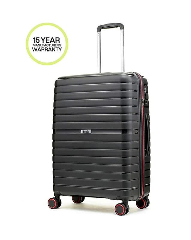 Rock Luggage Hydra Lite VZ9PV Medium Black Suitcase