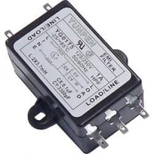 EMI filter 250 V AC 1 A 3.7 mH L x W x H 68 x 5