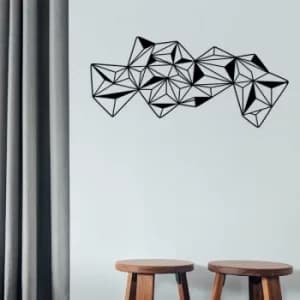 Geometry 3 Black Decorative Metal Wall Accessory