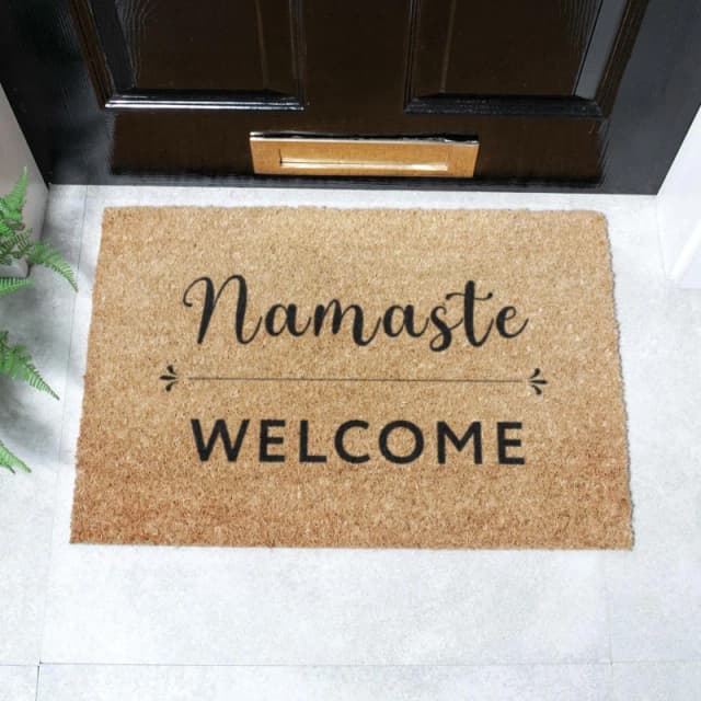 Artsy Doormats Namaste Welcome Doormat (60 X 40Cm)