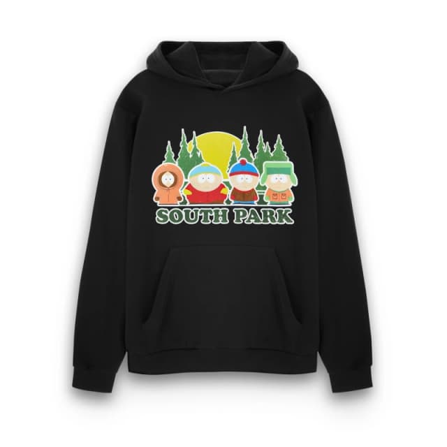 South Park South Park Men Hoodie in Black Size: Small Black S Male 5063203035700