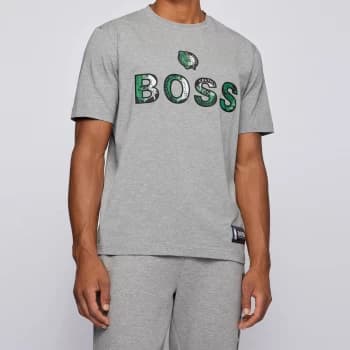Hugo Boss X NBA Celtics Crew Neck T-Shirt Silver Size M Men