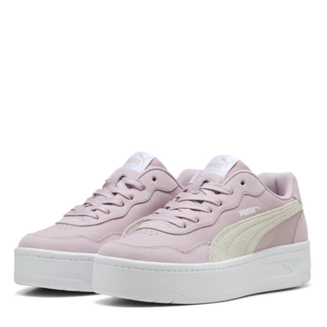 Puma Womens Court Lally Skye Low-Top Trainers Rose/White female 3 (35.5)