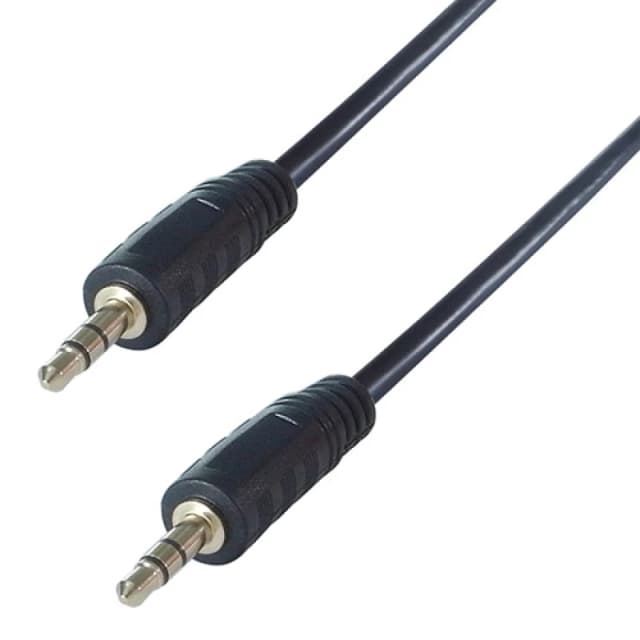 connektgear 2m 3.5mm Stereo Jack Audio Cable - Male to Male - Gold Con