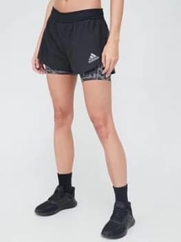 Adidas Primeblue 2-In-1 Shorts - Black