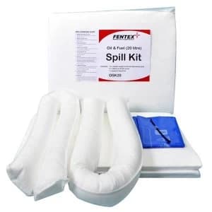 Fentex Oil and Fuel Spill Kit 20 litre Clip top Bag White