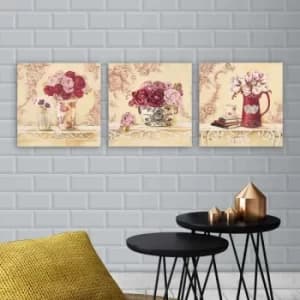 drprc5004 Multicolor Decorative Canvas Painting (3 Pieces)