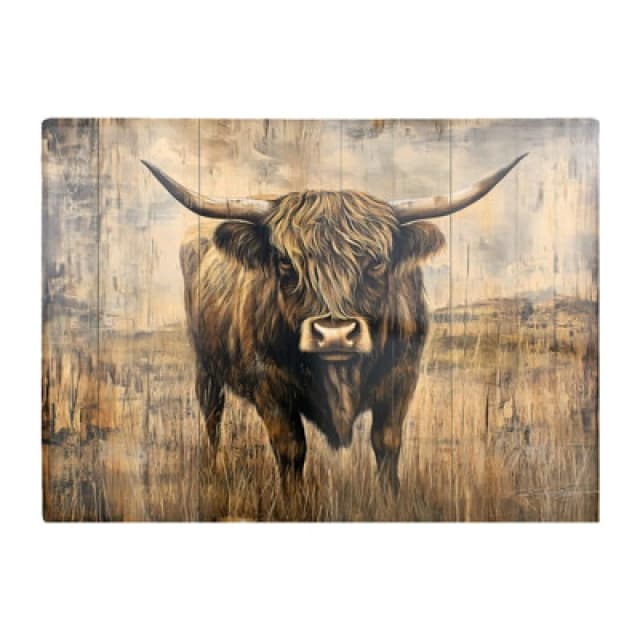 Warren Reed Designer Old Style Highland Cow Chopping Board