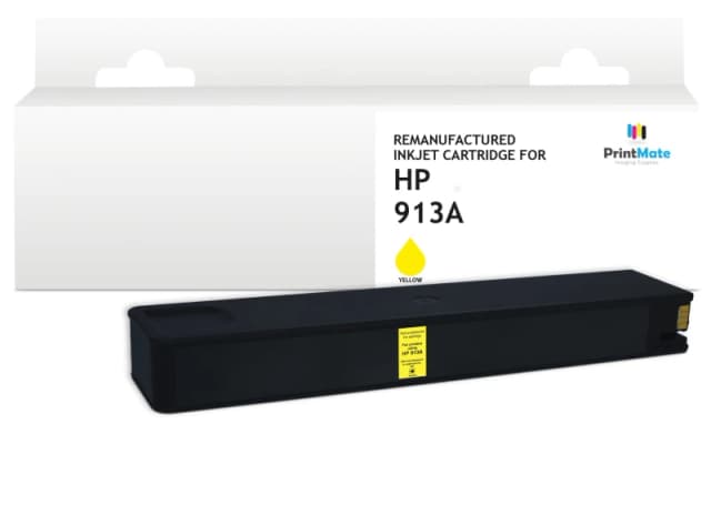 PrintMate HP 913A. remanufactured ink cartridge. Yellow 3200p