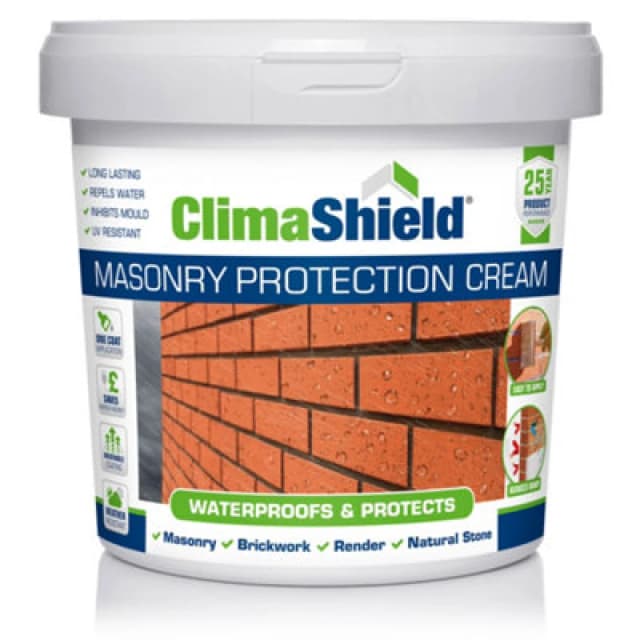 Smartseal Masonry Protection Cream, Brick Waterproofer & Sealer, 25Yr Protection, Brick Damp Proofer, 1L, White 5.061E+12
