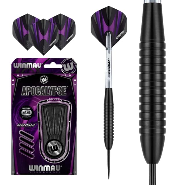 Winmau Apocalypse Brass Darts - Black One Size