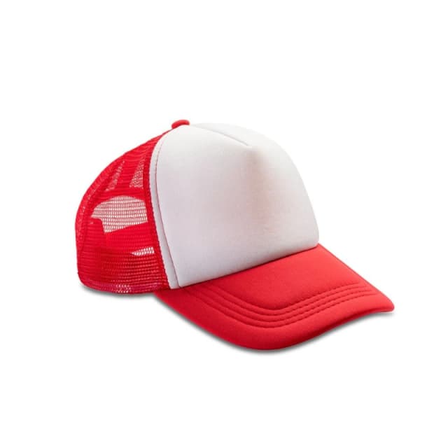 Result Men Result Core Half Mesh Truckers Cap in Red Red One Size Male 5059444586040