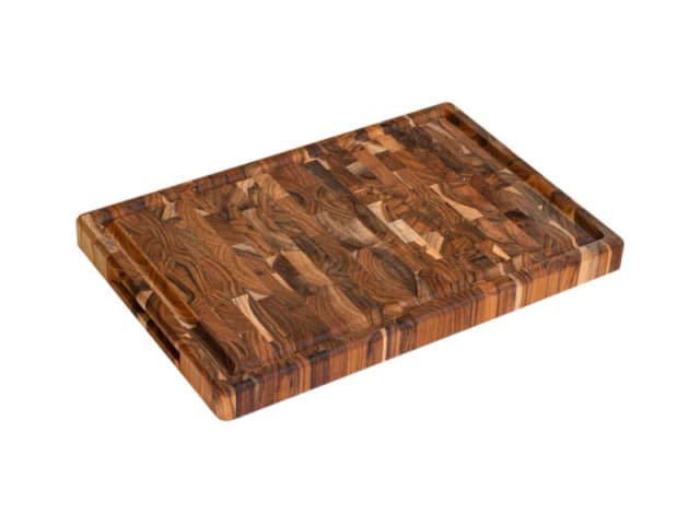 Stolf Multipurpose Inverted Teak Wood Large Barbecue Cutting Board 44 x 29cm Natural unisex