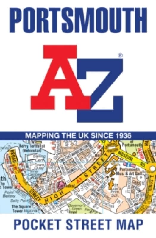 Portsmouth A-Z Pocket Street Map Sheet map, folded