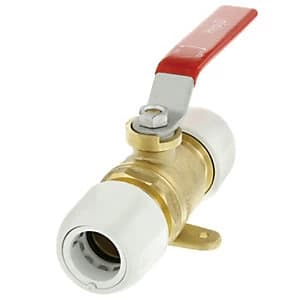Hep2O HX22/15WS Plated Brass Ball Valve - 15 x 15mm