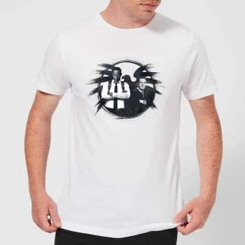 Captain Marvel Fury And Coulson S.H.I.E.L.D. Mens T-Shirt - White - XS