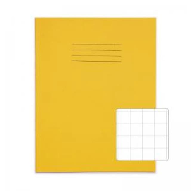 RHINO 9 x 7 Exercise Book 32 Page, Yellow, S20 (Pack of 100)