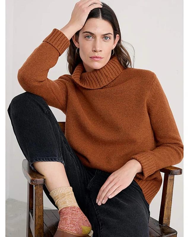 Seasalt Seasalt Cornwall Braque Jumper Orange - Seasalt - Size: 18 Orange Female 18 PV94006