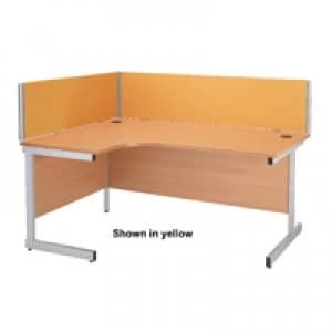 Jemini 1500mm Blue Straight Desk Screen KF74004