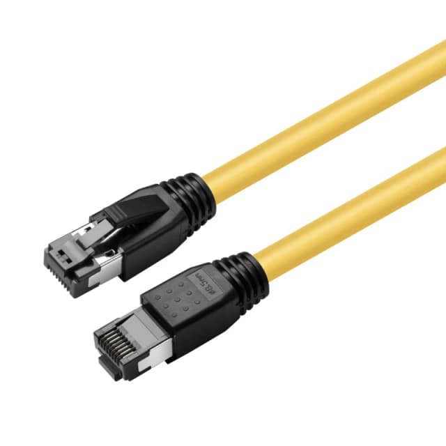 Microconnect MC-SFTP80025Y networking cable Yellow 0.25 m Cat8.1 S/FTP