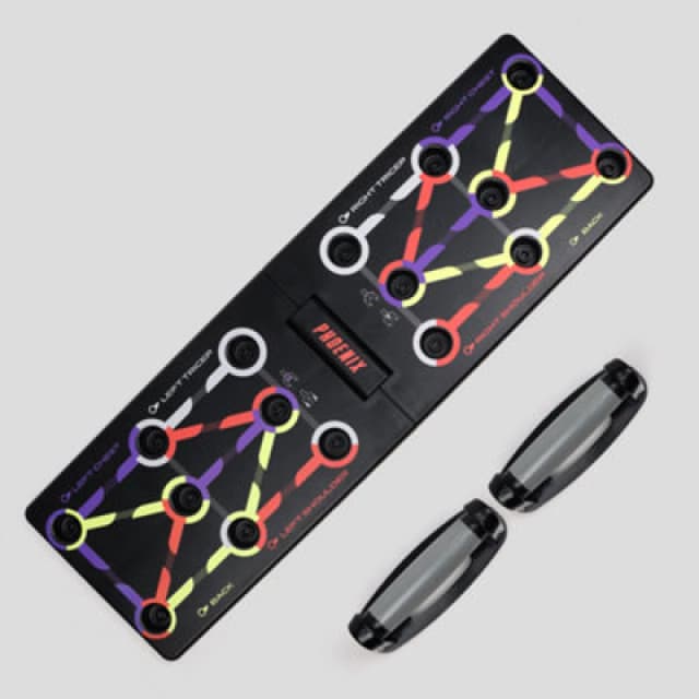 Phoenix Fitness Phoenix Fitness Multi-Position Push Up Board Black unisex