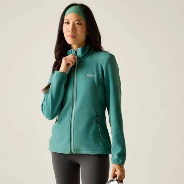 Regatta Womens 'Floreo IV' Full Zip Fleece in Teal Size: 14 Teal Female 14