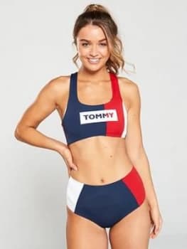 Tommy Hilfiger High Waist Bikini Bottoms - Tango Red