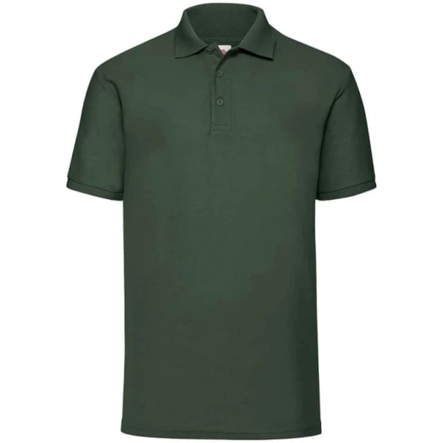 Fruit Of The Loom Fruit of the Loom Men 65 35 Polo Shirt in Bottle Green Size: Small Bottle Green S Male 5063470628148