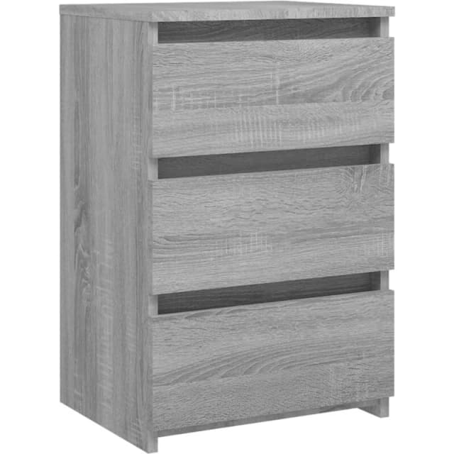 VIDAXL Bed Cabinet Grey Sonoma 40x35x62.5cm Engineered Wood Vidaxl 8720286932353