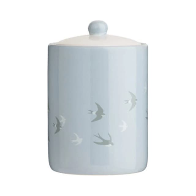Premier Housewares Light Blue And Cream Swift Storage Jar Blue