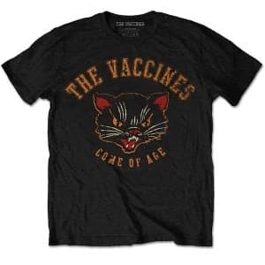 The Vaccines - Cat Unisex Large T-Shirt - Black