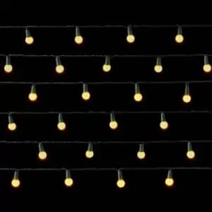 Premier Decorations 100 Multi Action Warm White Pearl Berry LED Lights