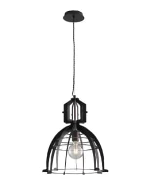 URBAN Wire Frame Pendant Ceiling Light Bronze 40x46cm