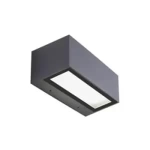 Larissa Miziya LED Up Down Wall Light 2x 13W Aluminium 3000K Dark Grey IP65
