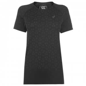 Asics Seamless Running T Shirt Ladies - Black