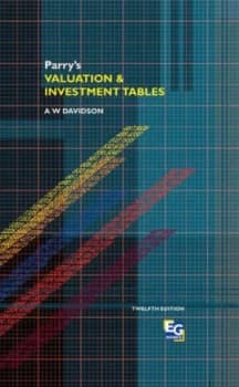 Parrys Valuation and Investment Tables. by Alick Davidson Hardback