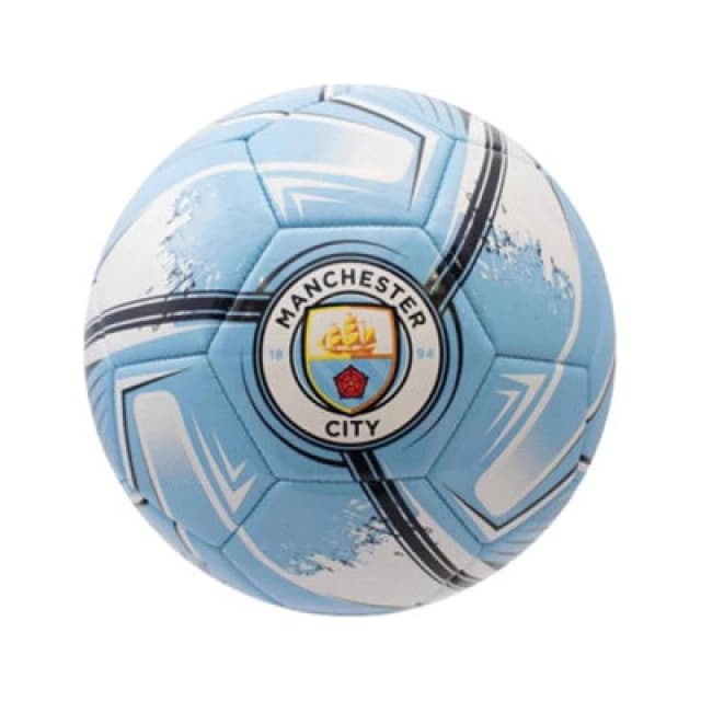 Manchester City Fc Turbine Crest Mini Football Sky Blue/white (1)
