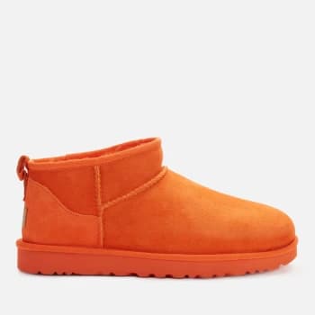 UGG Womens Classic Ultra Mini Sheepskin Boots - Orange Soda - UK 4