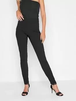 Long Tall Sally Skinny Leg Trouser 34 In - Black, Size 14, Women