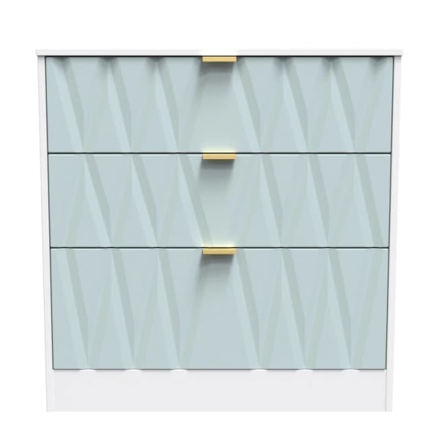 Ready Assembled 2 U Washington 3 Drawer Deep Chest (Ready Assembled) in Duck Egg Blue Duck Egg Blue Unisex