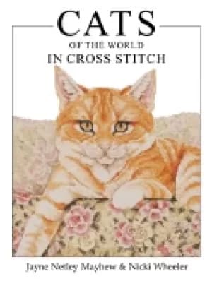 cats of the world in cross stitch