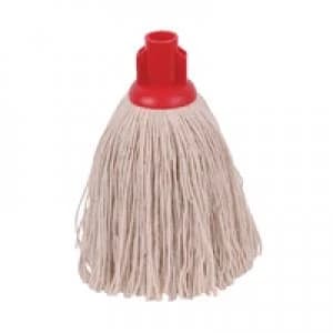 2Work 12oz Twine Rough Socket Mop Red Pack of 10 PJTR1210I