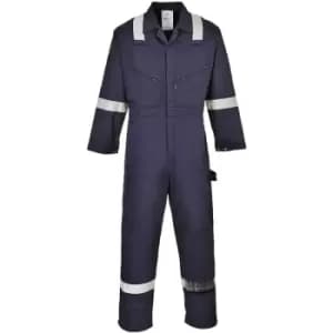 Portwest F813 - Navy Sz 3XL Iona Coverall Boiler Suit Hi Vis Bands