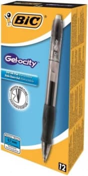Bic Velocity Gel Black - 12 Pack