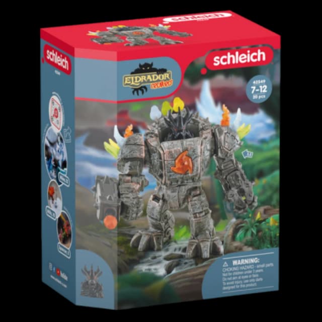 Figurine: Schleich Eldrador Creatures Master Robot with Mini Creature Toy Figure, 7 to 12 Years, Multi-colour (42549) Multi