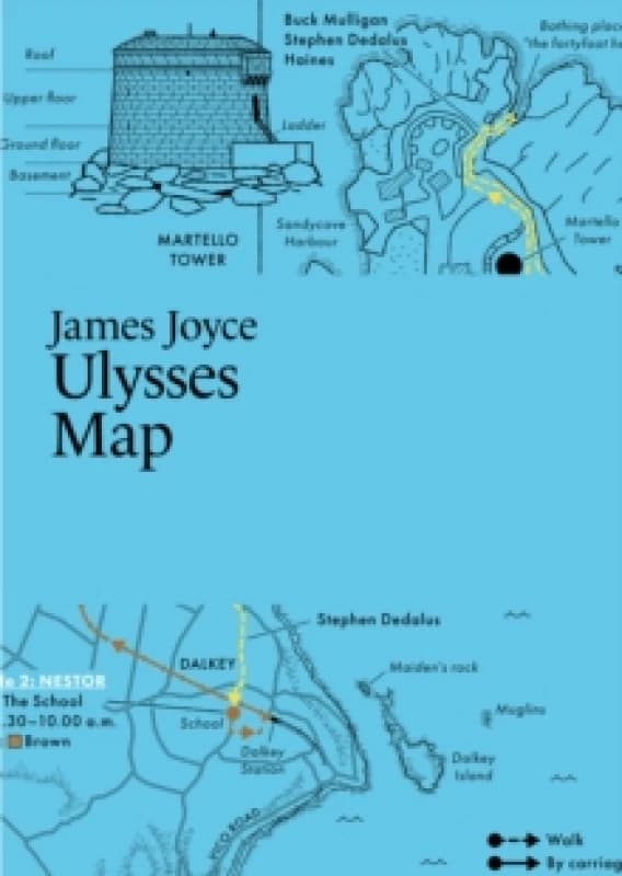 James Joyce, Ulysses Map Fold-out book or chart