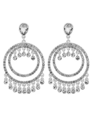 Mood Silver Droplet Drop Earring